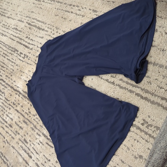 NWT KIM & CO. BRAZIL KNIT GAUCHO PANT WITH POCKETS cadet blue - Picture 6 of 7